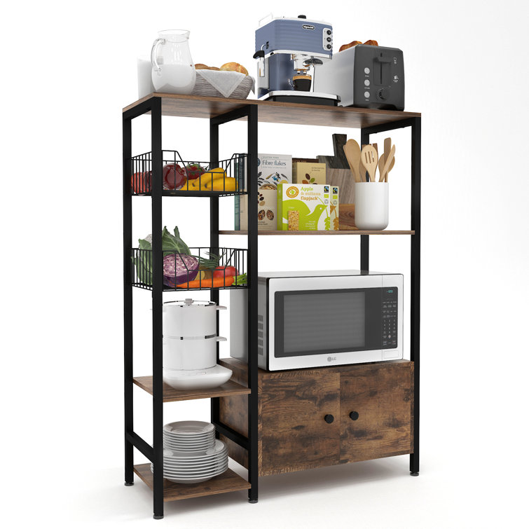 17 Stories Abdulbaki 31.5'' Steel Standard Baker's Rack with Microwave